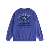 Amiri washed sweatshirt earth letterprinting washed and distressed