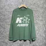 Amiri long sleeve shirts spotted five-pointed star printing