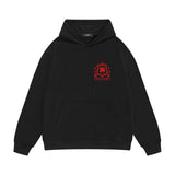 Amiri hoodie flower shield printing