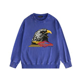 Amiri washed sweatshirt eagle printing washed and distressed