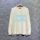 Amiri long sleeve shirts cloud letterprinting