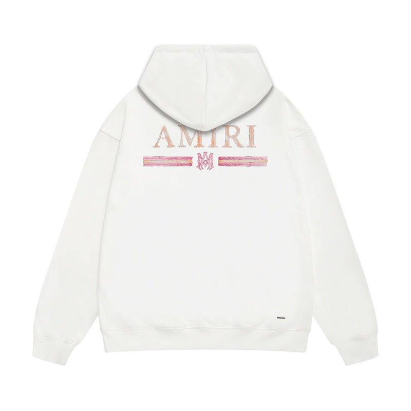 Amiri hoodie crayon horizontal stripes printing