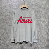Amiri long sleeve shirts stroke pure letterprinting