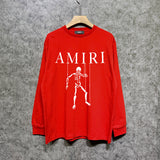 Amiri long sleeve shirts skull puppet printing