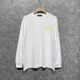 Amiri long sleeve shirts yellow letter pegasus printing