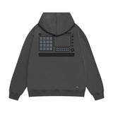 Amiri hoodie tv channel shape printing
