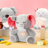Plush Toys Glow Music Plush Toys Otter Koala Bear Doll Kapibara Breathing Bear Doll