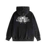 Amiri washed hoodie letter angel ball washed distressed printing
