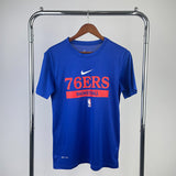NBA Jerseys Quick-Drying T-Shirts: Season 23 76ers, Blue, Training Quick-Drying T-Shirt Short Sleeves