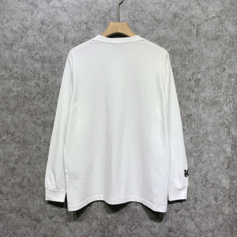 Amiri long sleeve shirts all gray overlapping letterprinting
