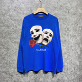 Amiri long sleeve shirts double-sided rose printing