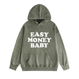Amiri washed hoodie fat letter printing distressed printing