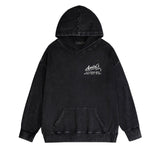 Amiri washed hoodie california limited bone crack washed distressed printing