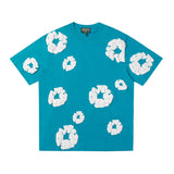 Denim Tears T Shirt ShortsPuff Print Short Sleeve T-shirt Loose Couple Shorts Suit(Options need to be purchased separately)