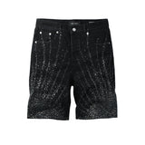 purple brand denim shorts