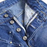 Mens Fashion Jeans Chain embroidery S8261#