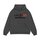 Amiri hoodie red font printing