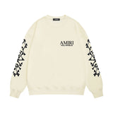 Amiri hoodie new bone sleeve printing