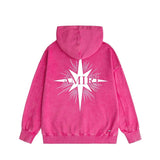 Amiri washed hoodie star shield distressed print