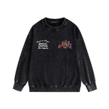 Amiri washed sweatshirt alphabet tiger print washed old