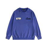 Amiri washed sweatshirt billiard sketch printing washed and distressed