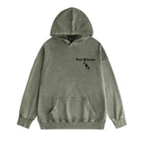 Amiri washed hoodie sanskrit printing distressed printing