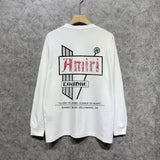 Amiri long sleeve shirts letter sign printing