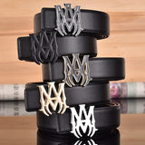 Amiri Belt Black plain texture