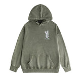 Amiri washed hoodie angel distressed printing