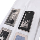 C.e sweatshirt spring & fall c.e retro woman face pattern round neck pulloverlong sleeves