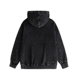 Amiri washed hoodie fog star distressed printing