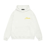 Amiri hoodie yellow letter pegasus print