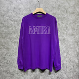Amiri long sleeve shirts bevel letterprinting