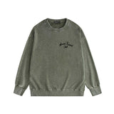 Amiri washed sweatshirt sketch country print washed old