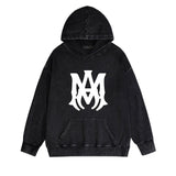 Amiri washed hoodie large simple label washed distressed printing