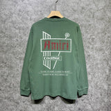 Amiri long sleeve shirts letter sign printing