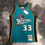 NBA Jerseys MN hot-pressed retro jersey: SW Pistons 98 season No. 33, Hill
