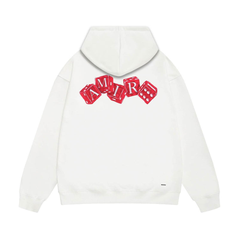 Amiri hoodie red dice printing