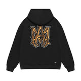 Amiri hoodie splash paint skeleton print