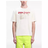 Palm Angels T-Shirts Comic Stream Lacquer Alphabet Short Sleeve T-Shirt