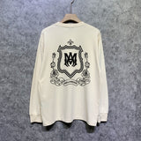 Amiri long sleeve shirts flower shield printing