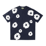 Denim Tears T Shirt ShortsPuff Print Short Sleeve T-shirt Loose Couple Shorts Suit(Options need to be purchased separately)