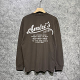 Amiri long sleeve shirts california limited bone crack printing