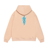 Amiri hoodie vertical small overlapping letterprinting