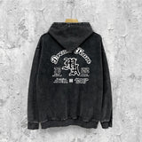 Amiri washed hoodie new arrivalletter logo washed distressed printing