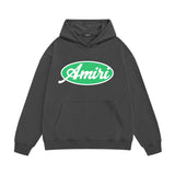 Amiri hoodie oval letter printing