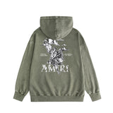 Amiri washed hoodie MA washed old print