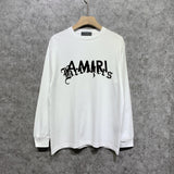 Amiri long sleeve shirts letter cross printing