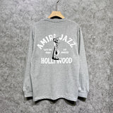 Amiri long sleeve shirts wolf music hand print