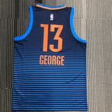 NBA Jerseys Thunder, Blue Stripe 13, George